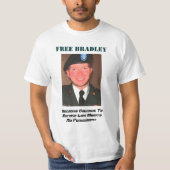 Free Bradley Manning Unisex T T-shirt (Voorkant)