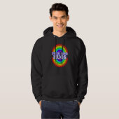 Free Bro Hugs  Rainbow Heart Lgbt Pride Month Hoodie (Voorkant volledig)