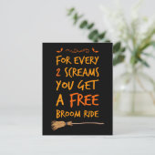 Free Broom Ride Briefkaart (Staand voorkant)