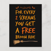 Free Broom Ride Briefkaart (Voorkant)