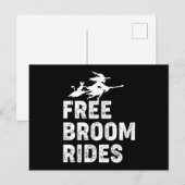 Free Broom Rides Briefkaart (Voorkant / Achterkant)