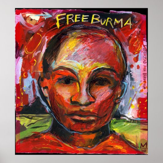 Free Burma Poster (Voorkant)