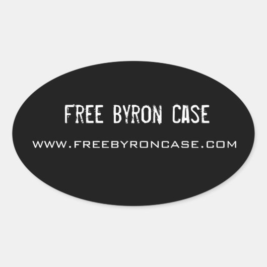 Free Byron Hoesje Sticker (Voorkant)
