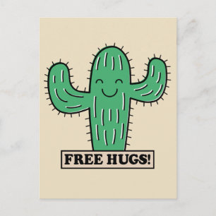 Free Cactus Hugs postcard Briefkaart