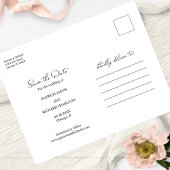 Free Cake Funny Wedding Save the Date 3 Photo Briefkaart