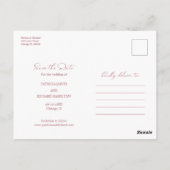 Free Cake Funny Wedding Save the Date Full Photo Briefkaart (Achterkant)