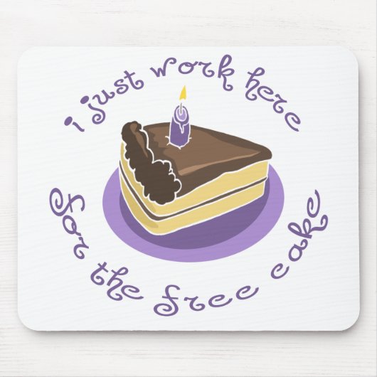 Free Cake Mousepad Muismat (Voorkant)