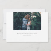 Free Cake Open Bar Funny Wedding Save The Date (Achterkant)