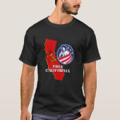 Free California Conservative USA Patriot for Freed T-shirt (Voorkant)