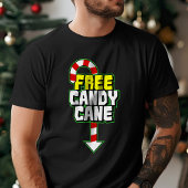 Free Candy Cane Funny Kerstmis T-shirt