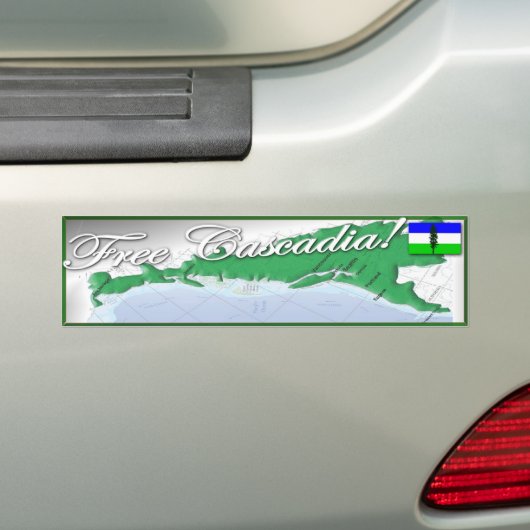 Free Cascadia! Bumpersticker (Op auto)
