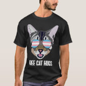 Free Cat Hugs  Cat Trans Pride T-shirt (Voorkant)