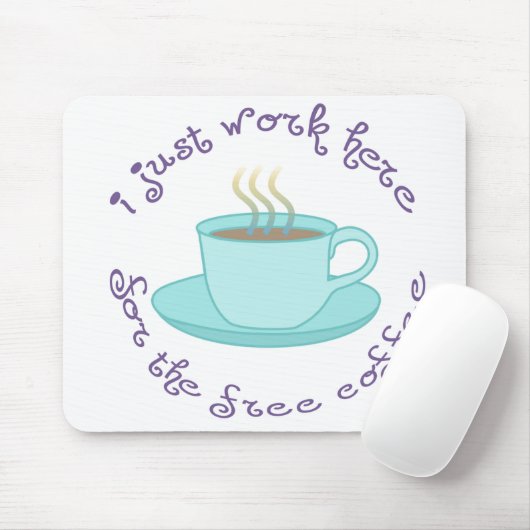 Free Coffee Mousepad Muismat (Met muis)