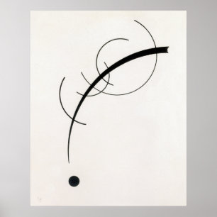 Free Curve to the Point van Wassily Kandinsky Poster
