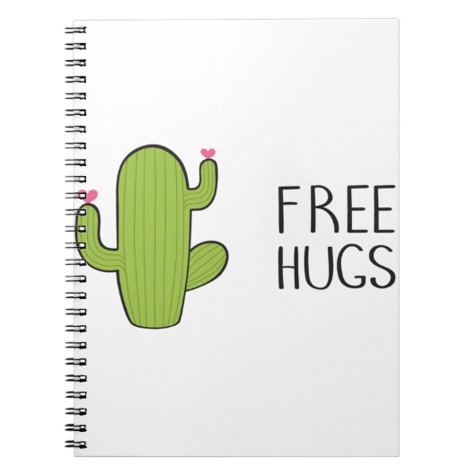 Free Cute HUGS , Funny Gekke Hugging Notitieboek (Voorkant)