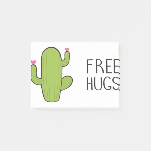 Free Cute HUGS , Funny Gekke Hugging Post-it® Notes (Voorkant)