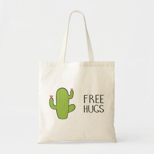 Free Cute HUGS , Funny Gekke Hugging Tote Bag (Voorkant)