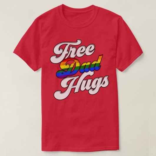 Free Dad Hugs T-shirt (Design voorkant)
