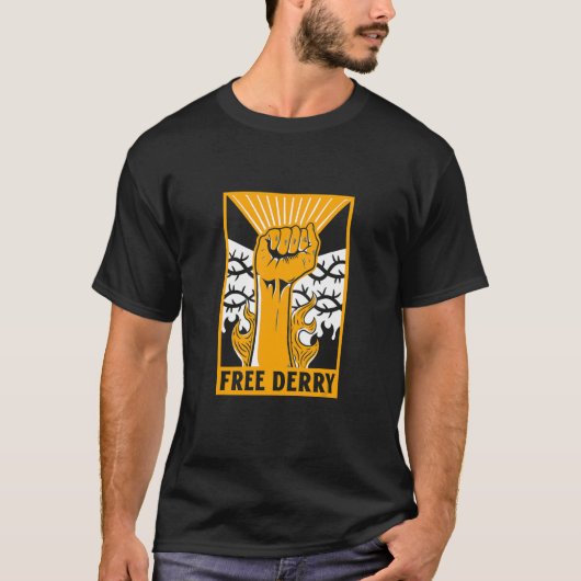 Free Derry Ireland 1 T-shirt (Voorkant)