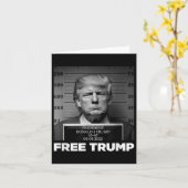 Free Donald Trump Mugshot Kaart (Gele Bloem)