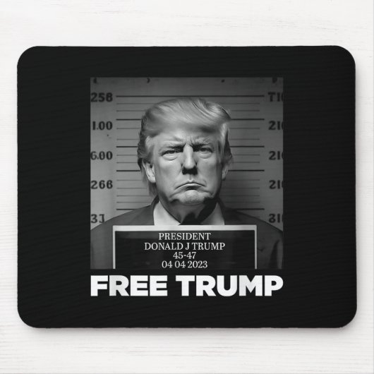 Free Donald Trump Mugshot Muismat (Voorkant)