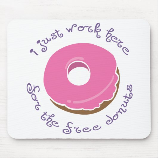 Free Donut Mousepad Muismat (Voorkant)