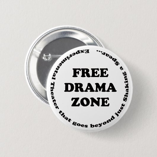 Free Drama Zone Button (Voorkant /achterkant)