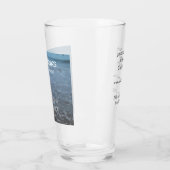 Free drinks save the date beach wedding add name  glas (Links)