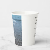 Free drinks save the date beach wedding add name  papieren bekers (Links)