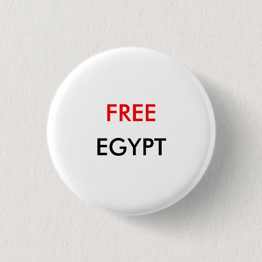 FREE EGYPT Button (Voorkant)