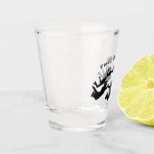 Free Falling Sky Diving Parachuting Shot Glass Glas (Links)