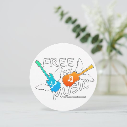 Free Fly Music Kaart (Staand voorkant)