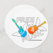 Free Fly Music Kaart (Voorkant / Achterkant)
