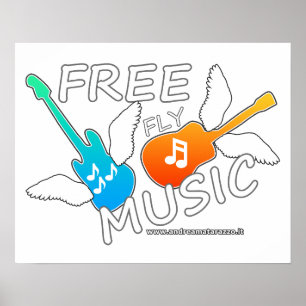 Free Fly Music Poster