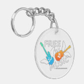 Free Fly Music Sleutelhanger (Voorkant Links)