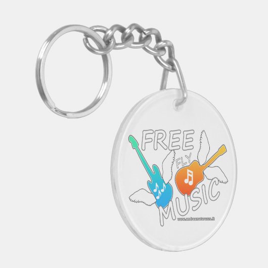 Free Fly Music Sleutelhanger (Voorkant Links)