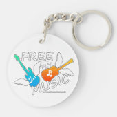 Free Fly Music Sleutelhanger (Achterkant)