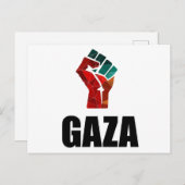 Free Gaza Palestine Briefkaart (Voorkant / Achterkant)