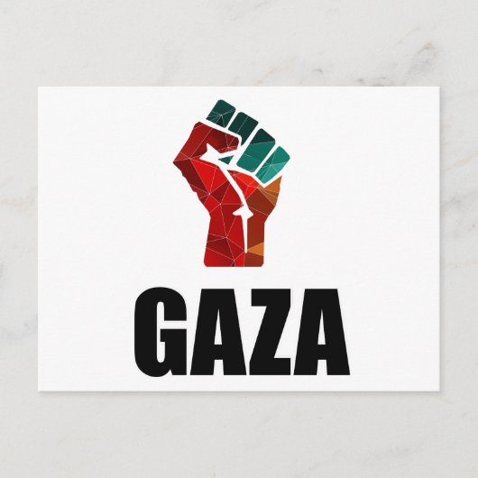 Free Gaza Palestine Briefkaart (Voorkant)