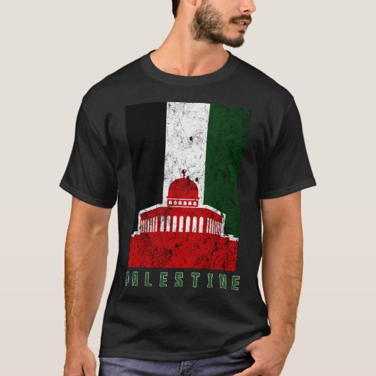 Free Gaza Palestine Quds Save Al Aqsa Mosque Proud T-shirt (Voorkant)