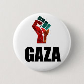 Free Gaza Palestine Ronde Button 5,7 Cm (Voorkant)
