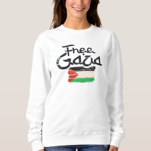 Free Gaza - Peace For Palestine Trui (Voorkant)