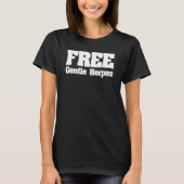 Free Gentle Herpes Adult Humor T-shirt (Voorkant)