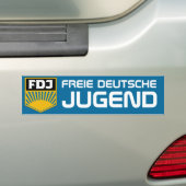 Free German Youth (FDJ) Bumpersticker (Op auto)