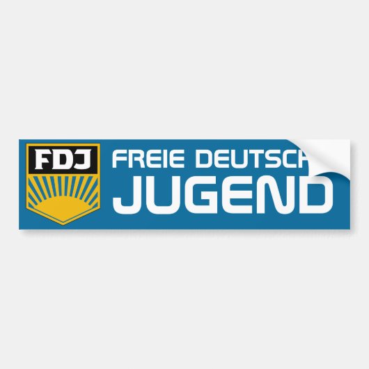 Free German Youth (FDJ) Bumpersticker (Voorkant)