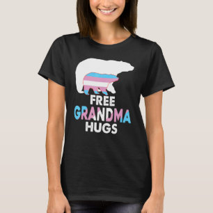 Free Grandma Hugs Transgender Rainbow Beer Lgbt Pr T-shirt
