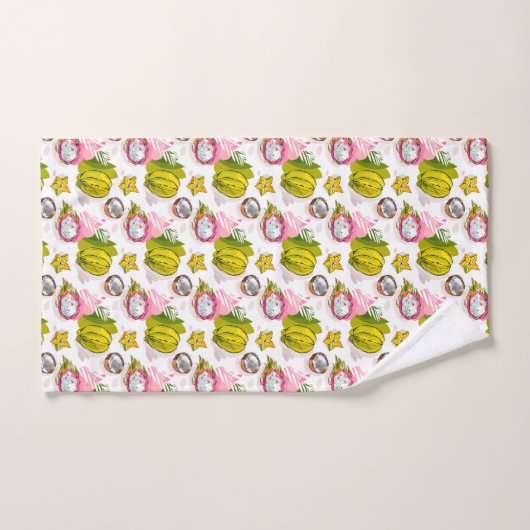Free Hand Textured Fruit Pattern Bad Handdoek (Handdoek)