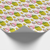 Free Hand Textured Fruit Pattern Cadeaupapier (Hoek)