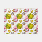 Free Hand Textured Fruit Pattern Deurmat (Voorkant)