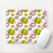 Free Hand Textured Fruit Pattern Muismat (Met muis)